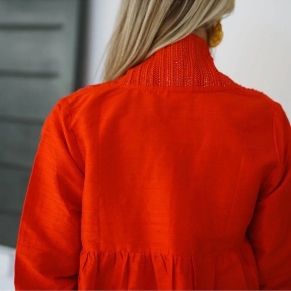 Julia Amory Jacket Liza Silk Overcoat Duster Size XS NWT - Picture 4 of 11